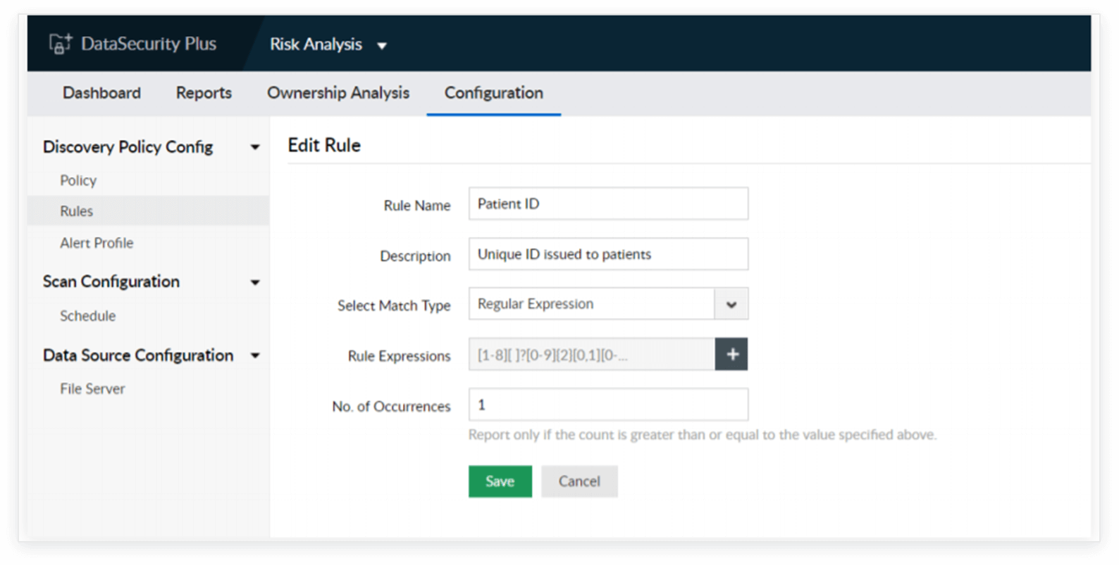 Secure patient health information